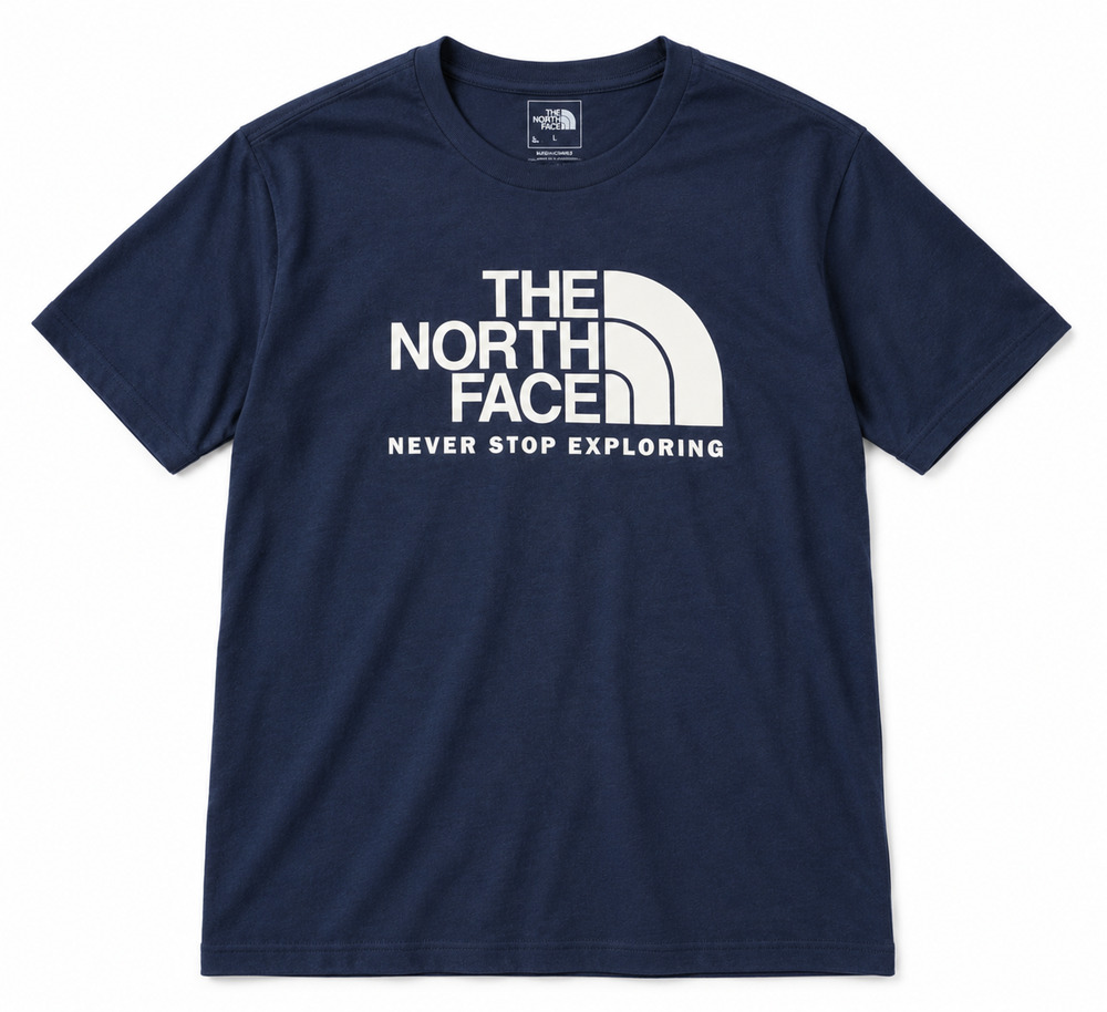 The North Face Evolution Front Throw Tee Men's Large Summit Navy NF0A8M1H NWT